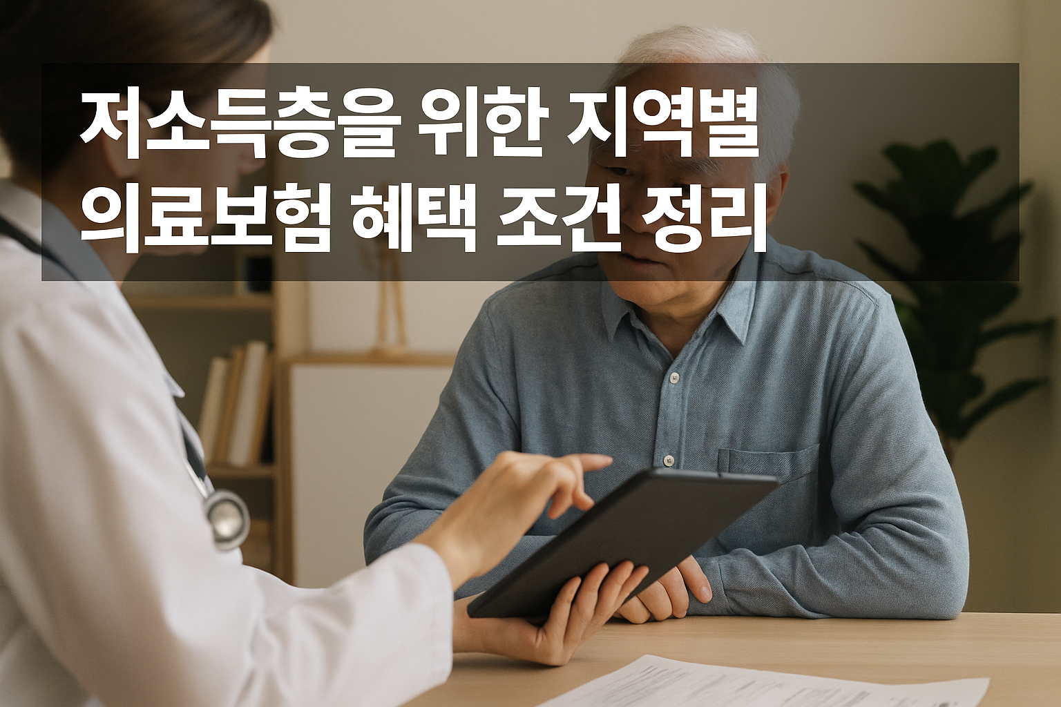 저소득층을 위한 지역별 의료보험 혜택