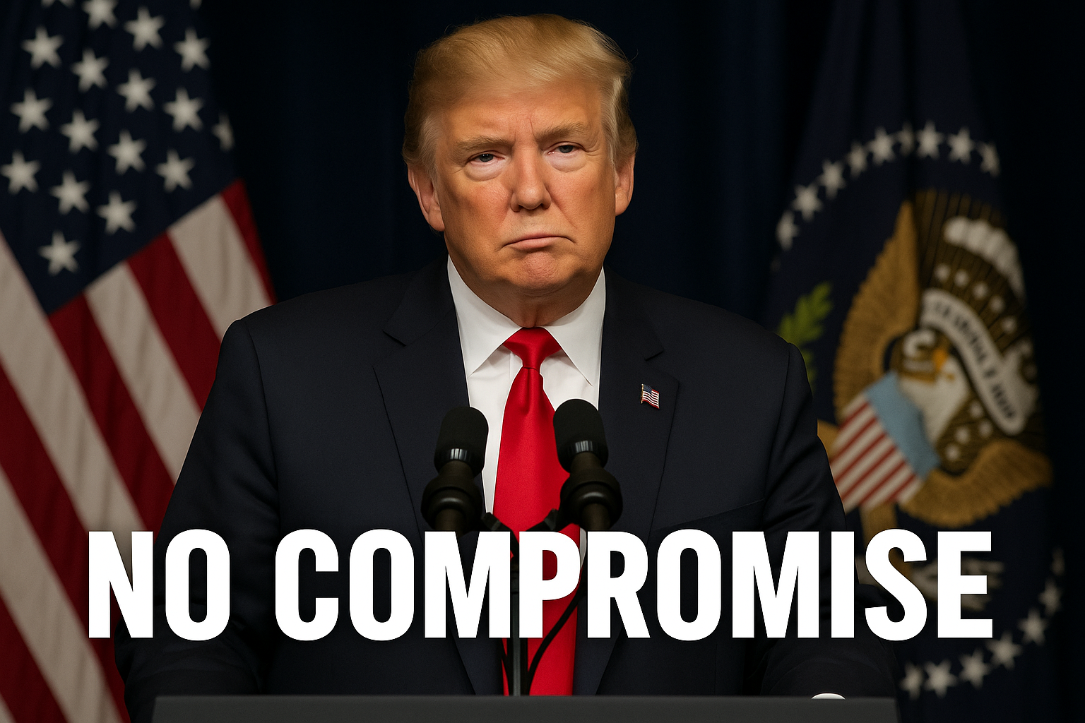 양보 의사가 없는 트럼프 행정부