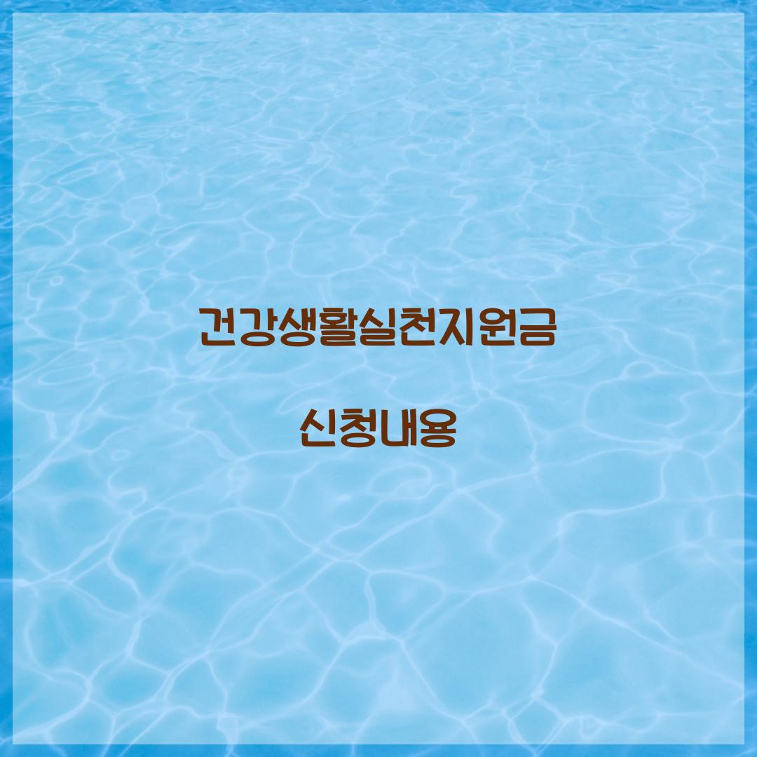 건강생활실천지원금 신청내용