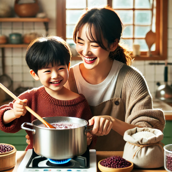 아이랑 만드는 동지 팥죽 (맛있고 간단한 레시피)