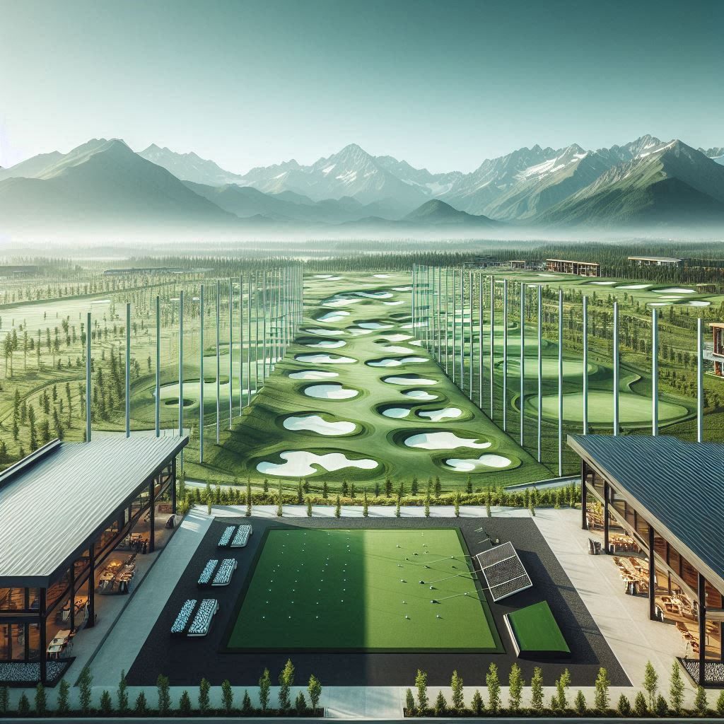 실외골프연습장 배경