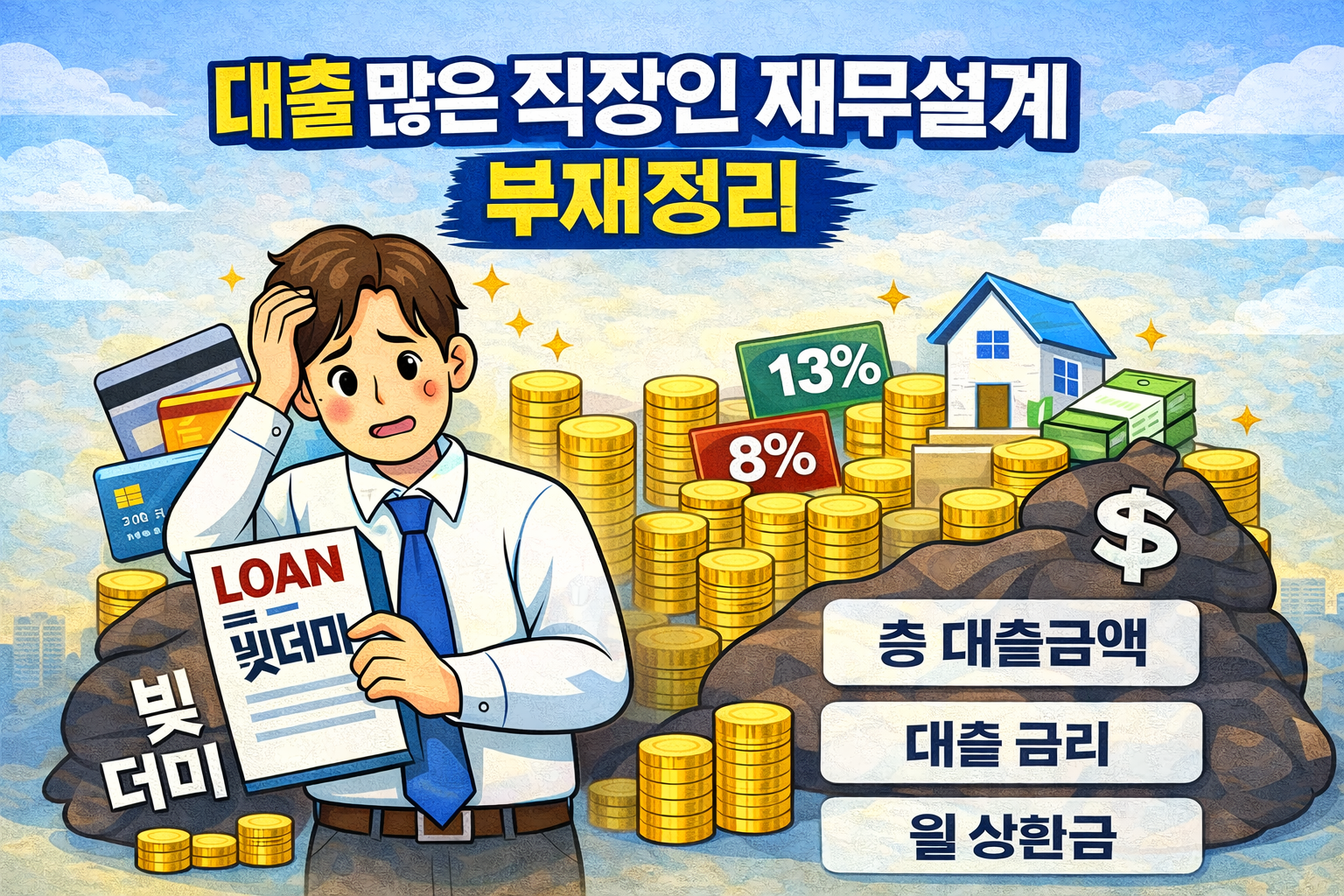 대출 많은 직장인 재무 상황 먼저 확인