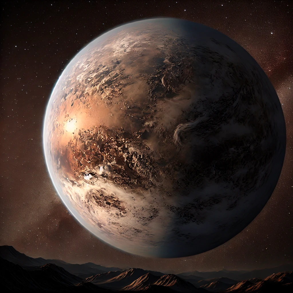 트라피스트-1e 태양계 밖의 신비로운 지구형 행성