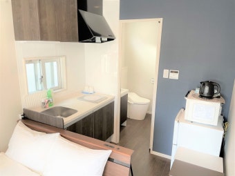 히라라(Hirara) 시내의 콘도미니엄 호텔