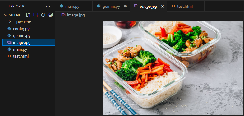 프로젝트 내 샘플 이미지 다운로드 화면