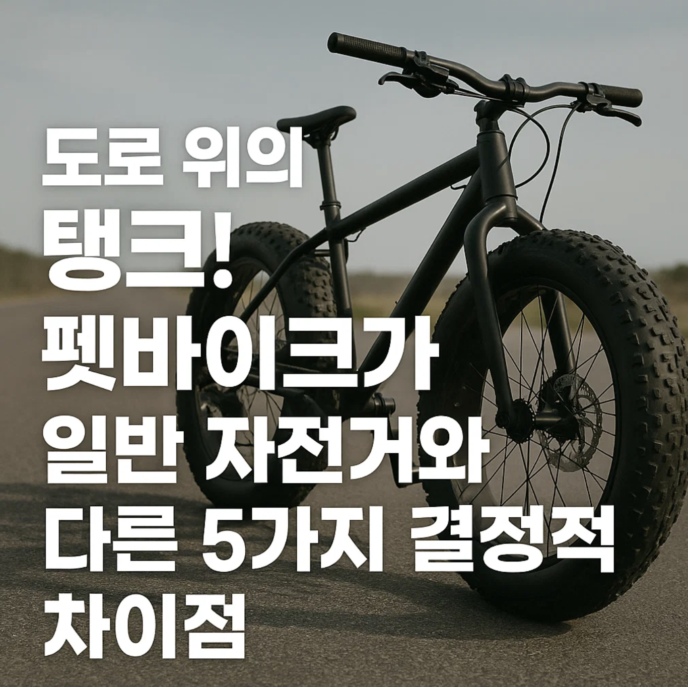 도로 위의 탱크! 펫바이크가 일반 자전거와 다른 5가지 결정적 차이점