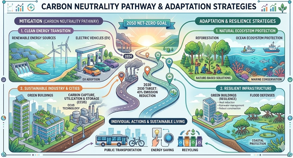 해수면 상승 82cm 침수 위험 생태계 붕괴 탄소중립 대응