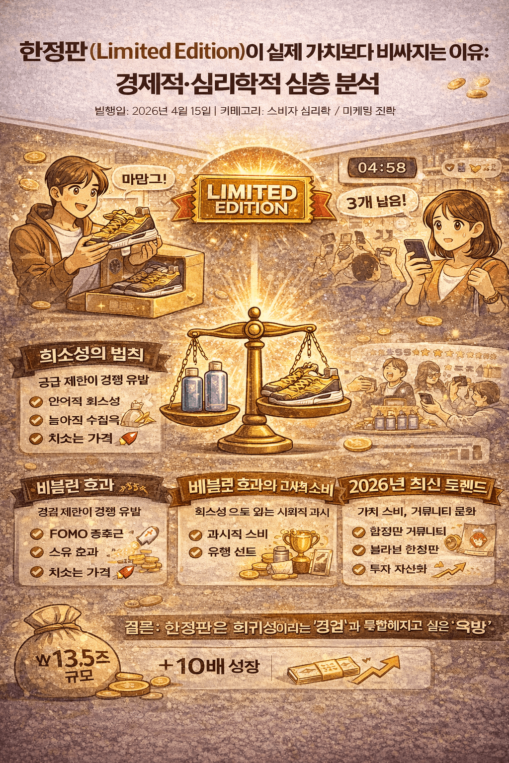 한정판이 더 비싸지는 진짜 이유 (희소성 + FOMO 완전 분석)