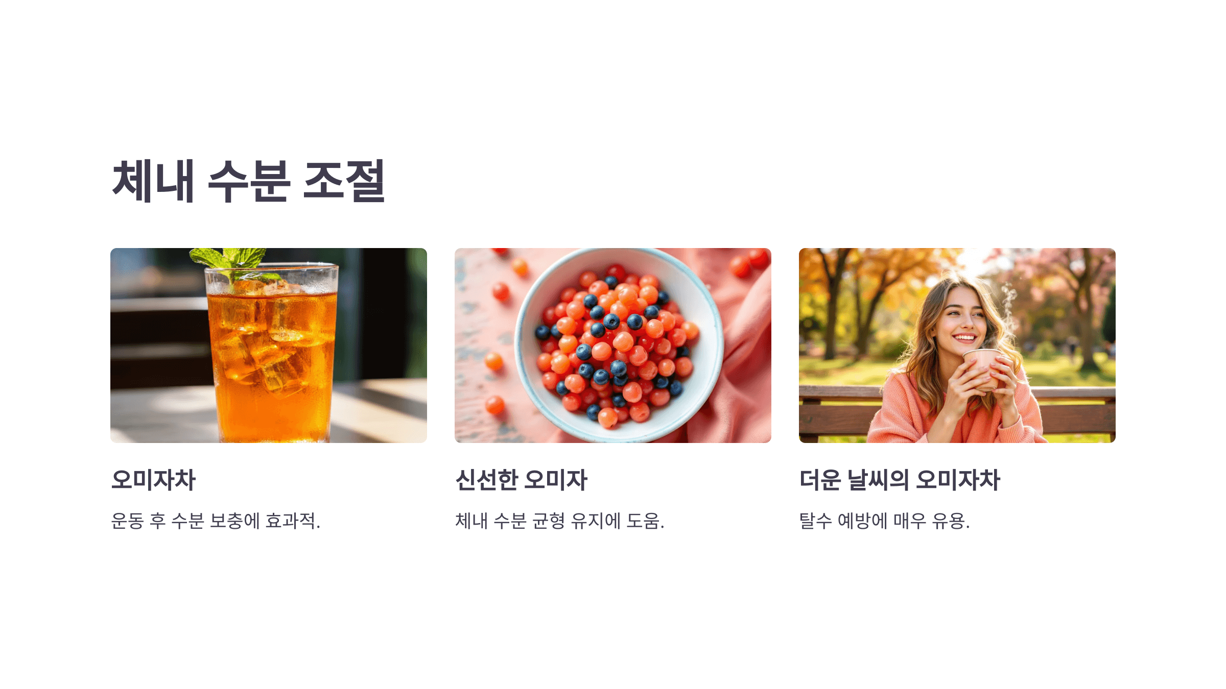 오미자 효능과 관련된 사진입니다.