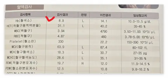 빈혈수치!왜 몸이 붕 뜨는 느낌이 들까?