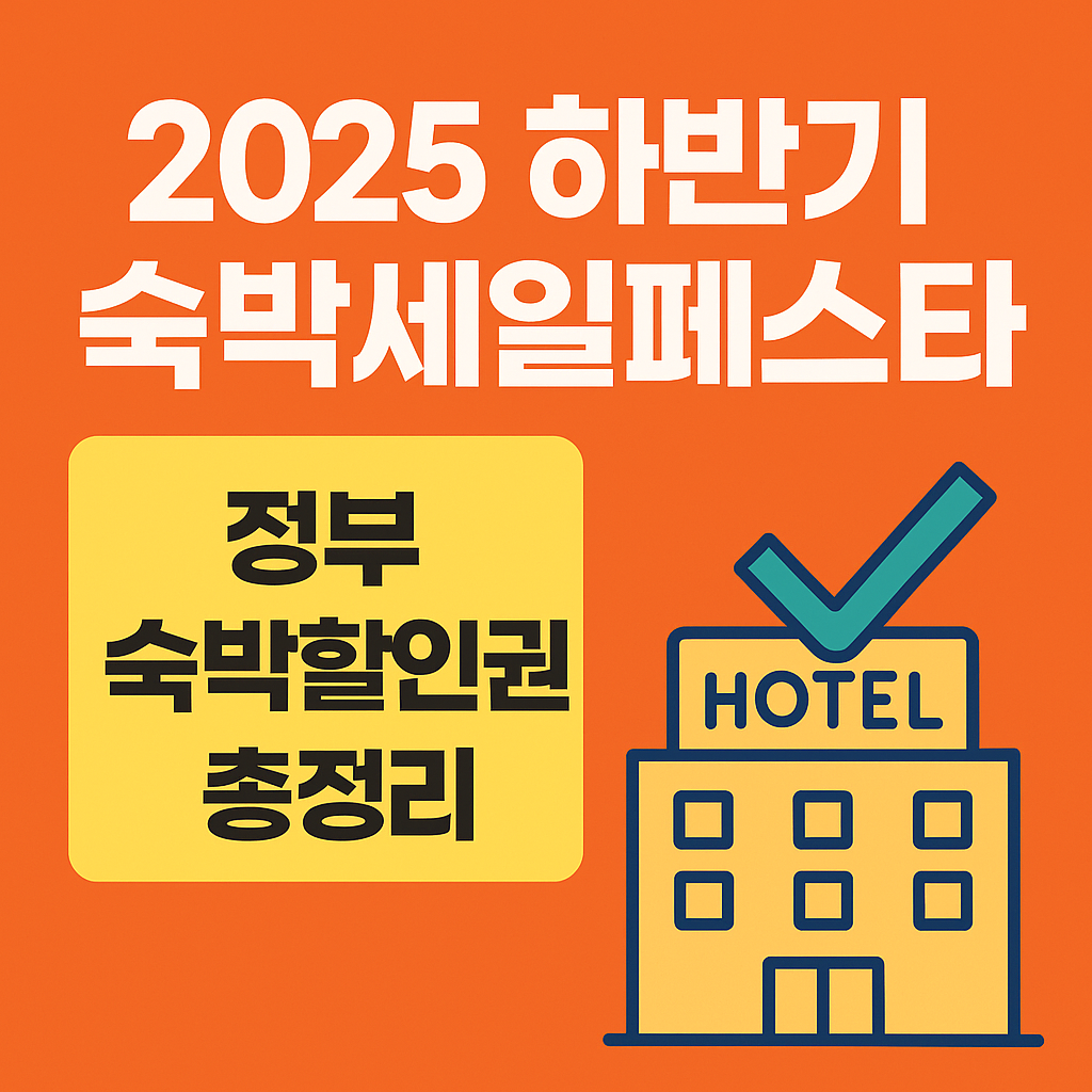 2025 숙박 세일 페스타 정부 숙박 할인권 신청 방법