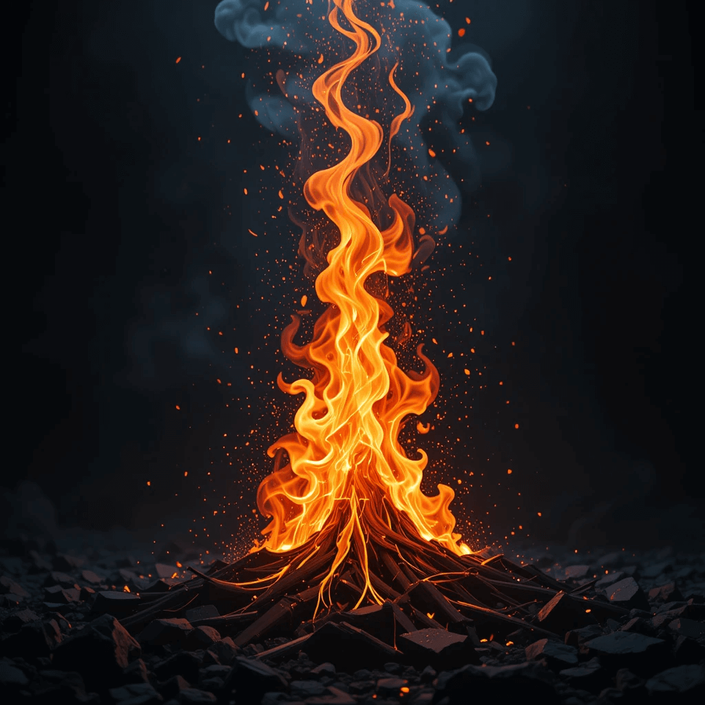 행운의 꿈에서 대표적인 불꿈의 홍보 포스터입니다.