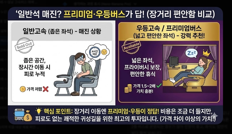 설날 버스표 예매(앱, 오픈 시간)(시간 단축 + 꿀팁)