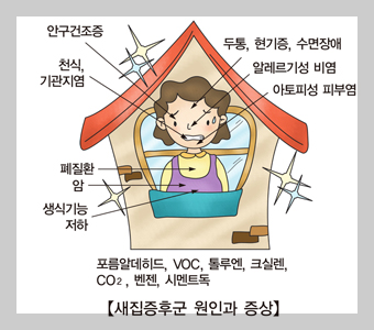 새집증후군 증상 그림