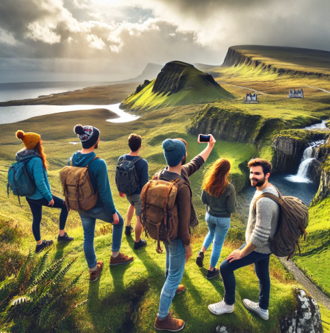 스카이섬 친구들과 여행사진