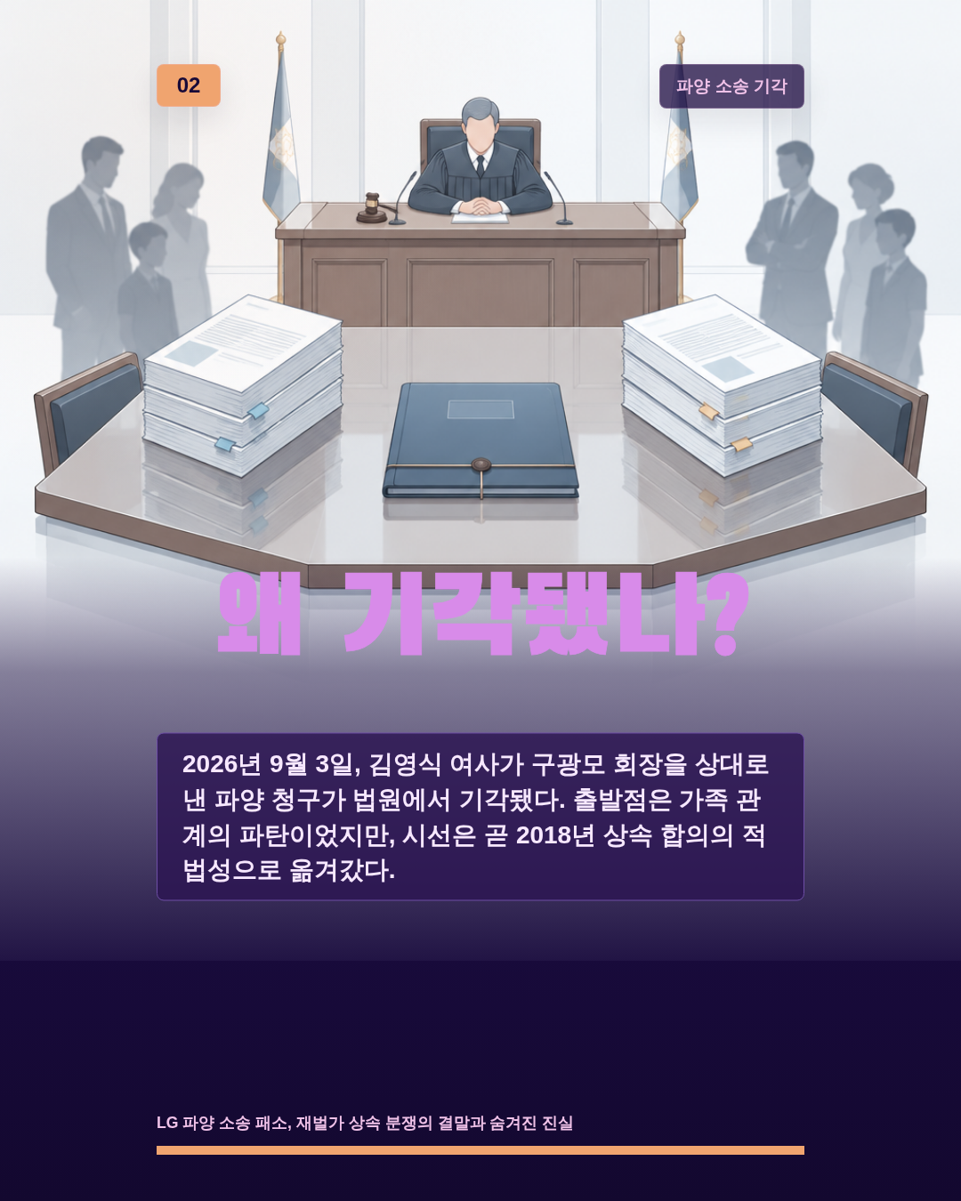 왜 기각됐나?