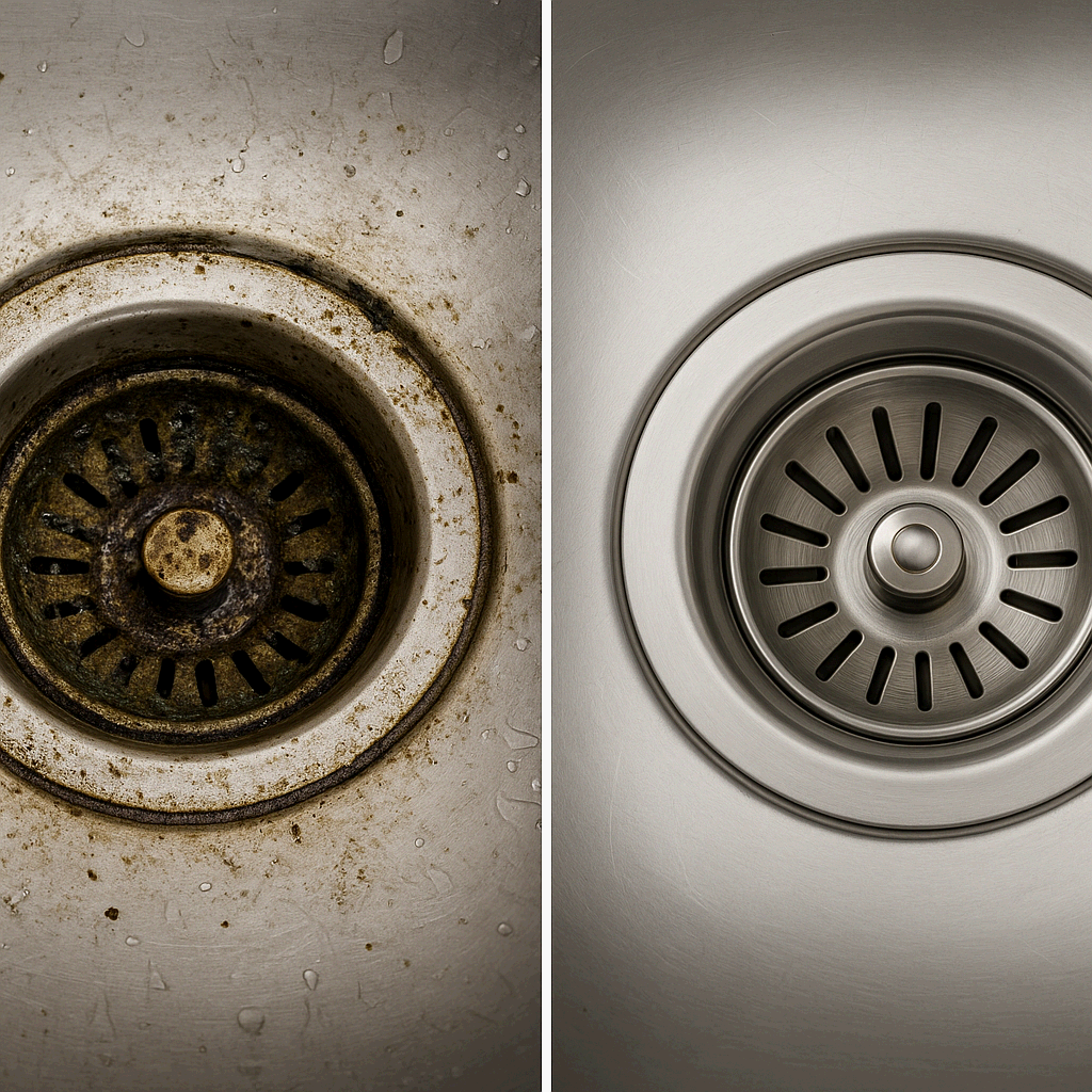 싱크대 배수구 악취 제거 및 세균 번식 차단법