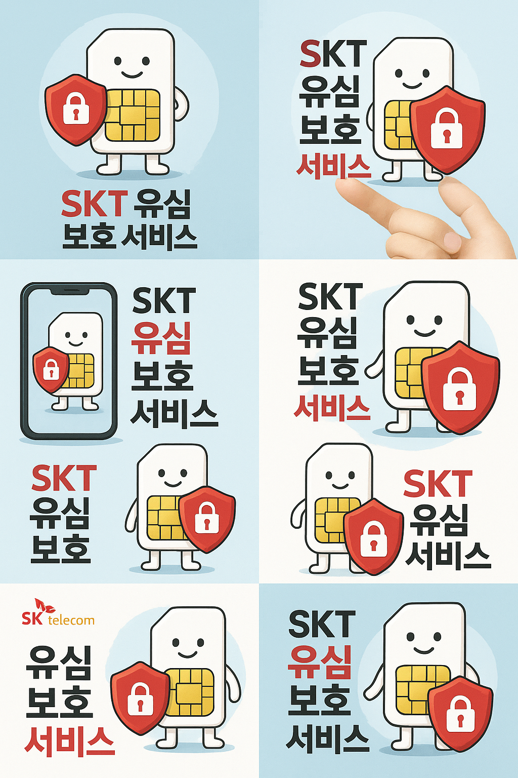 SKT 유심 보호 서비스 신청 및 비밀번호 설정 방법