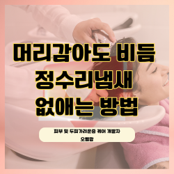 머리감아도비듬정수리냄새