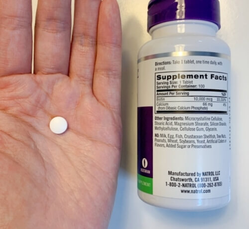 원재료명과 정제 사진