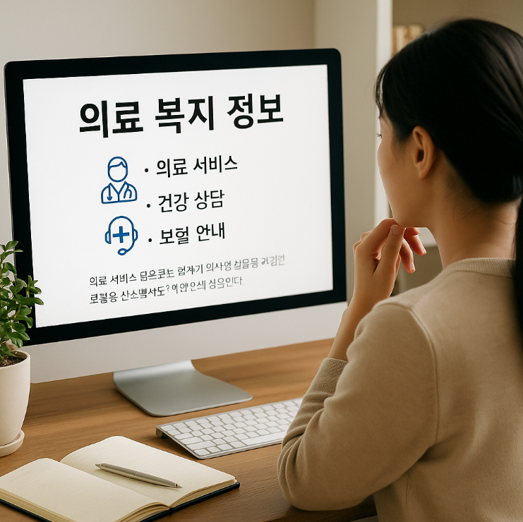 홈페이지를 통해 제도의 정보를 확인하고 있는 모습