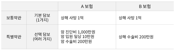 보통약관 특별약관