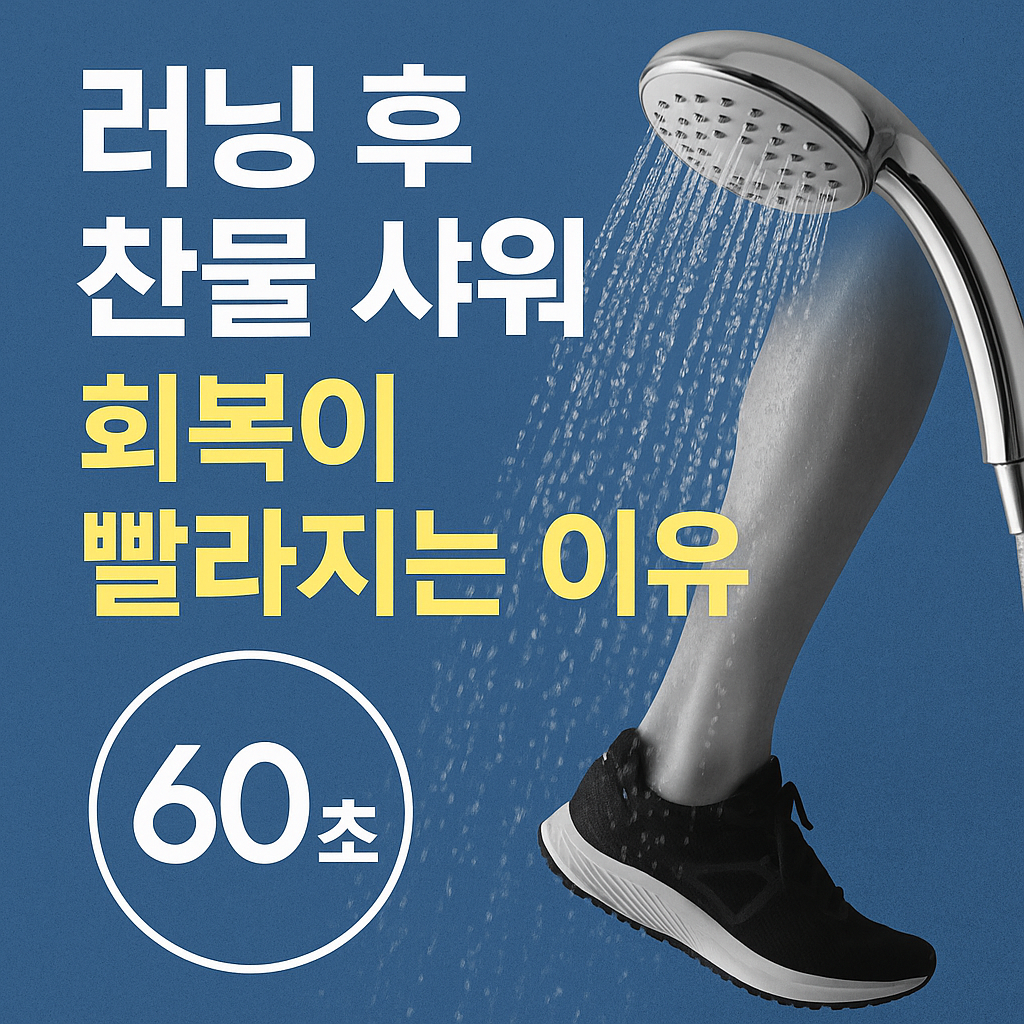 러닝 후에 찬물로 샤워 해야 하는 이유
