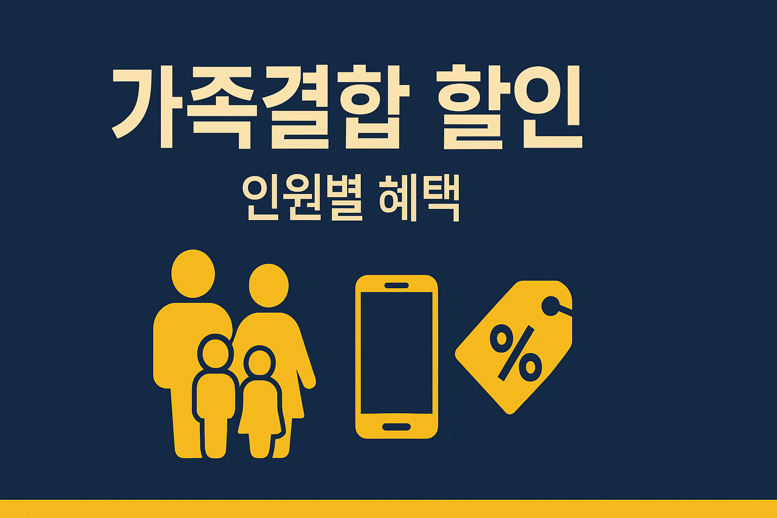 패밀리&middot;휴대폰 결합 할인 요약