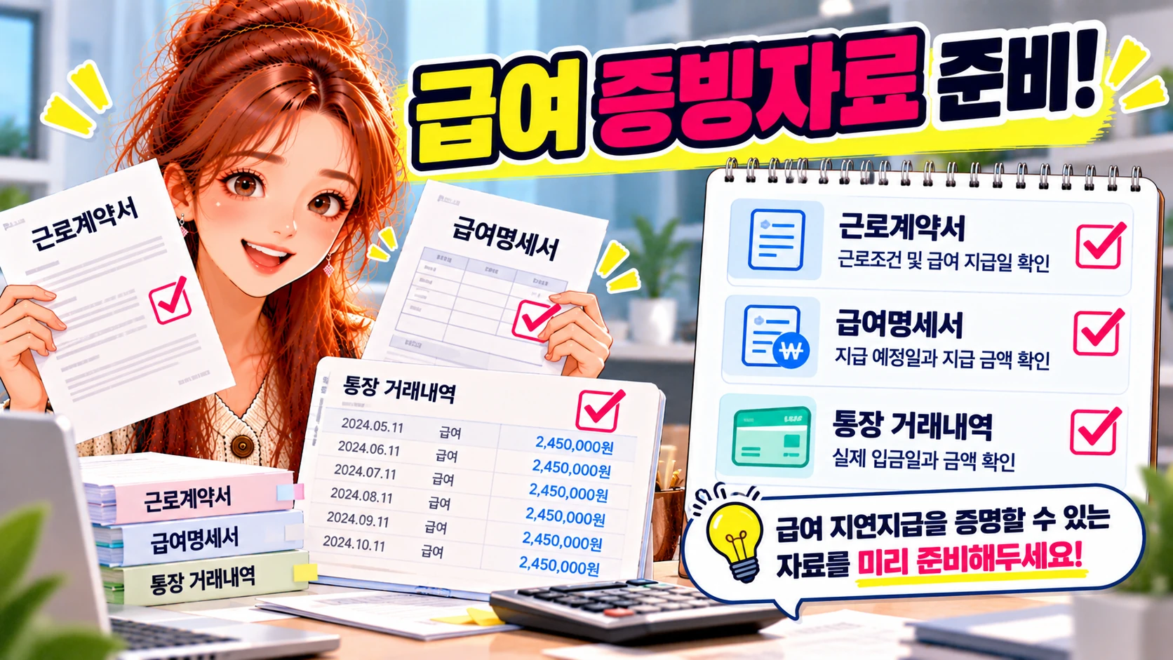 실업급여-급여증빙자료-준비