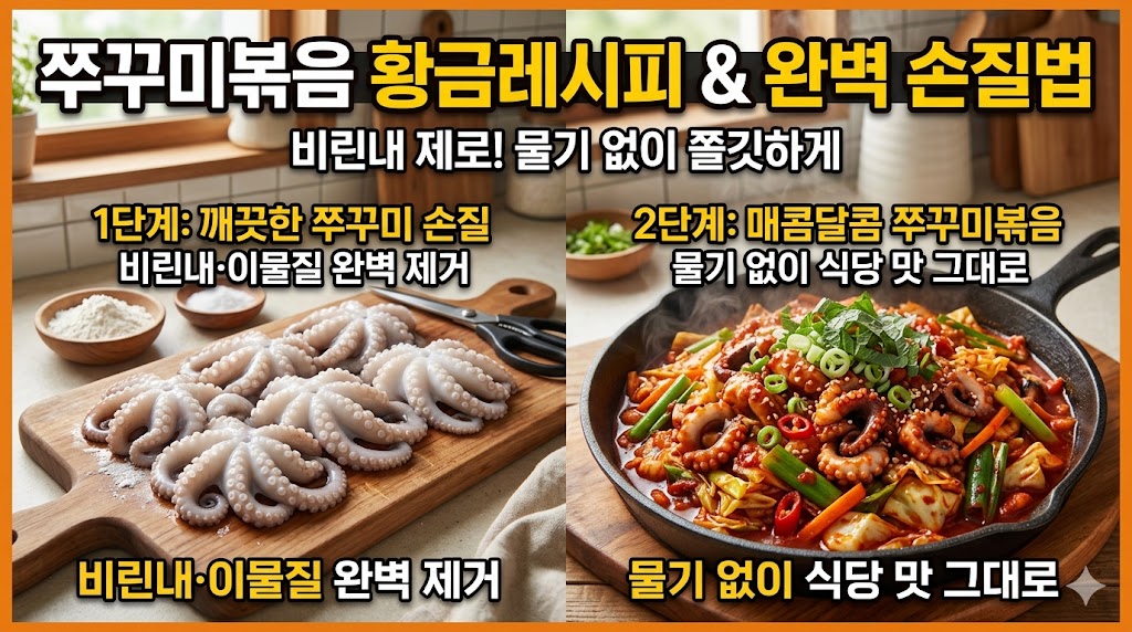 쭈꾸미볶음 쭈꾸미손질