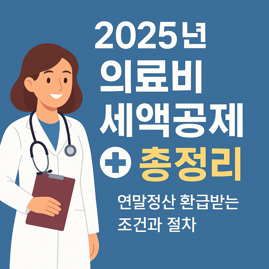 2025년 의료비 세액공제 총정리 – 연말정산 환급받는 조건과 절차
