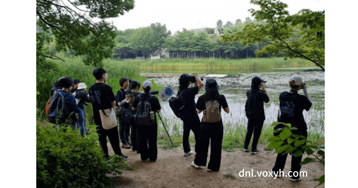 서울숲의 생태계 관찰