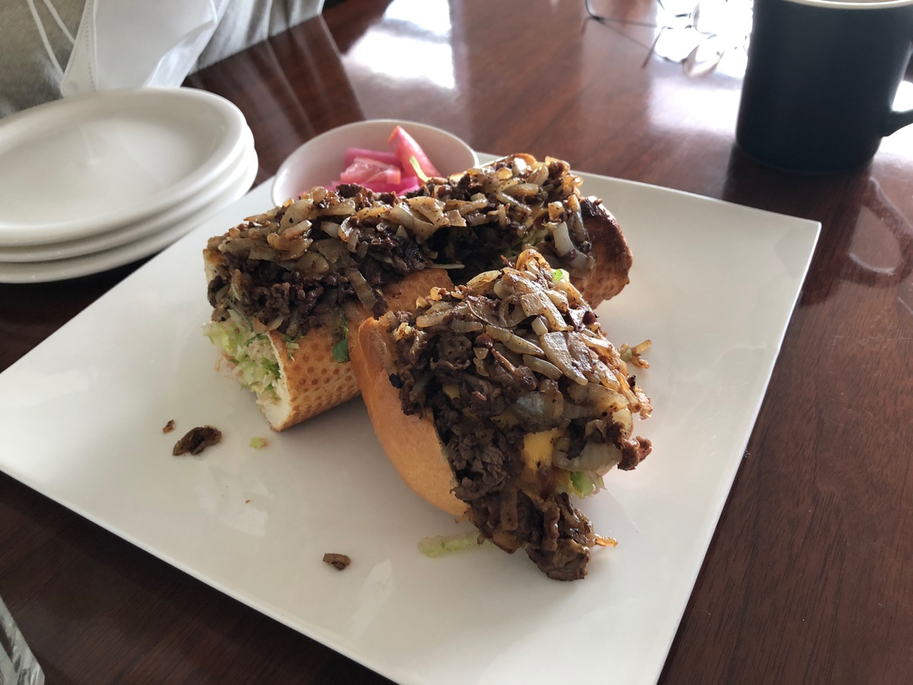 제주봄-카페-스테이크-호기-샌드위치