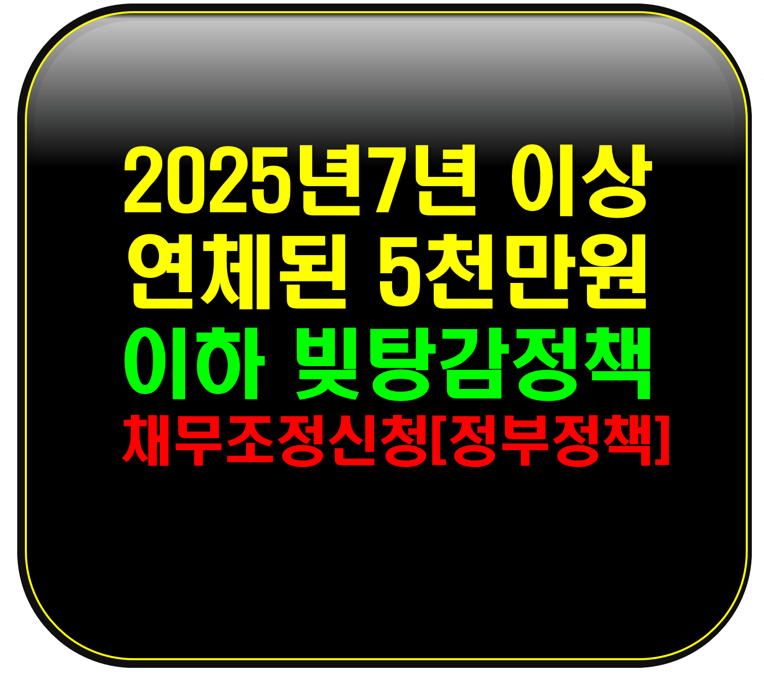 채무조정신청