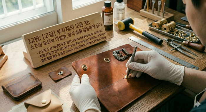 12편: [고급] 부자재의 모든 것: 스프링 도트와 아일렛, 장식 철물 깔끔하게 달기
