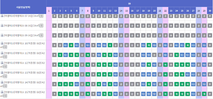 동두천 자연휴양림 캠핑장