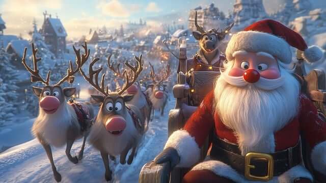 루돌프와 산타클로스