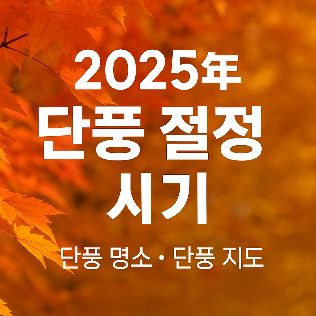 alt=&quot;2025년 단풍 절정 시기 안내 썸네일 - 단풍 명소와 단풍 지도 포함&quot;