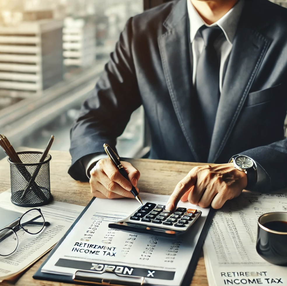 퇴직소득세 계산중인 직장인