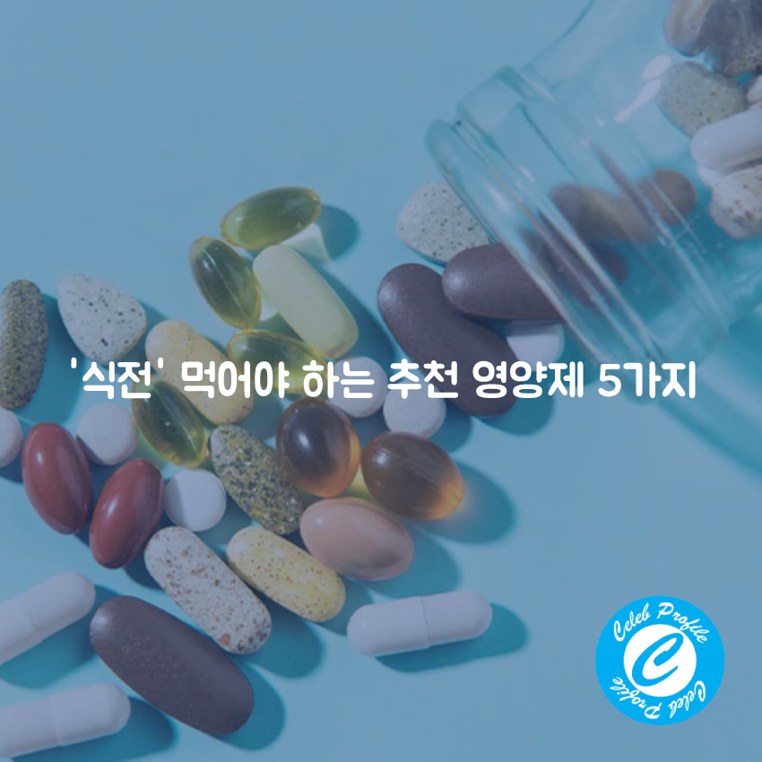 식전 추천 영양제 5가지