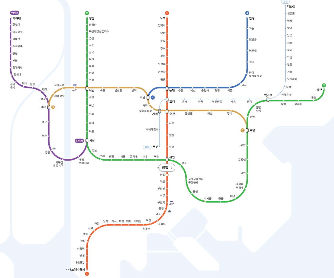 부산-지하철-노선도