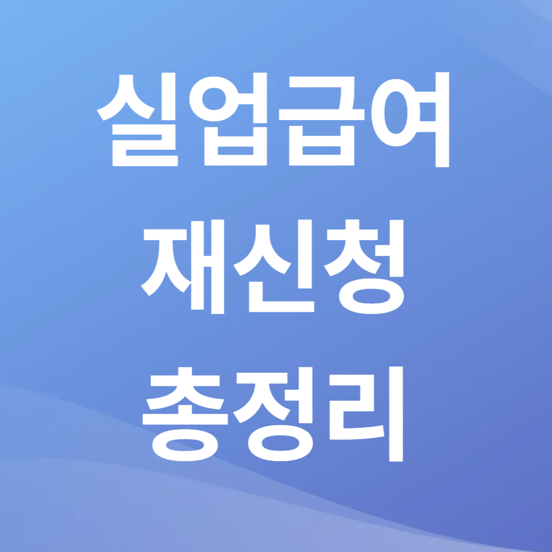 실업급여 재신청