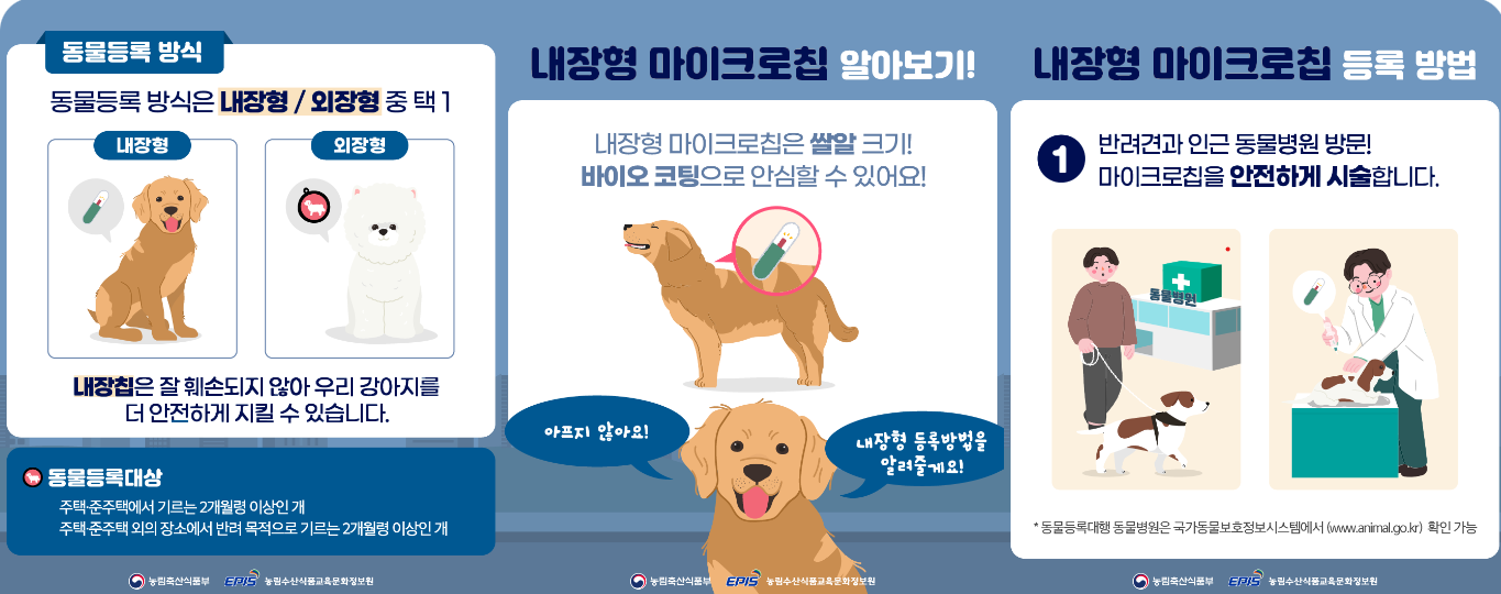 동물등록방식 내장형마이크로칩