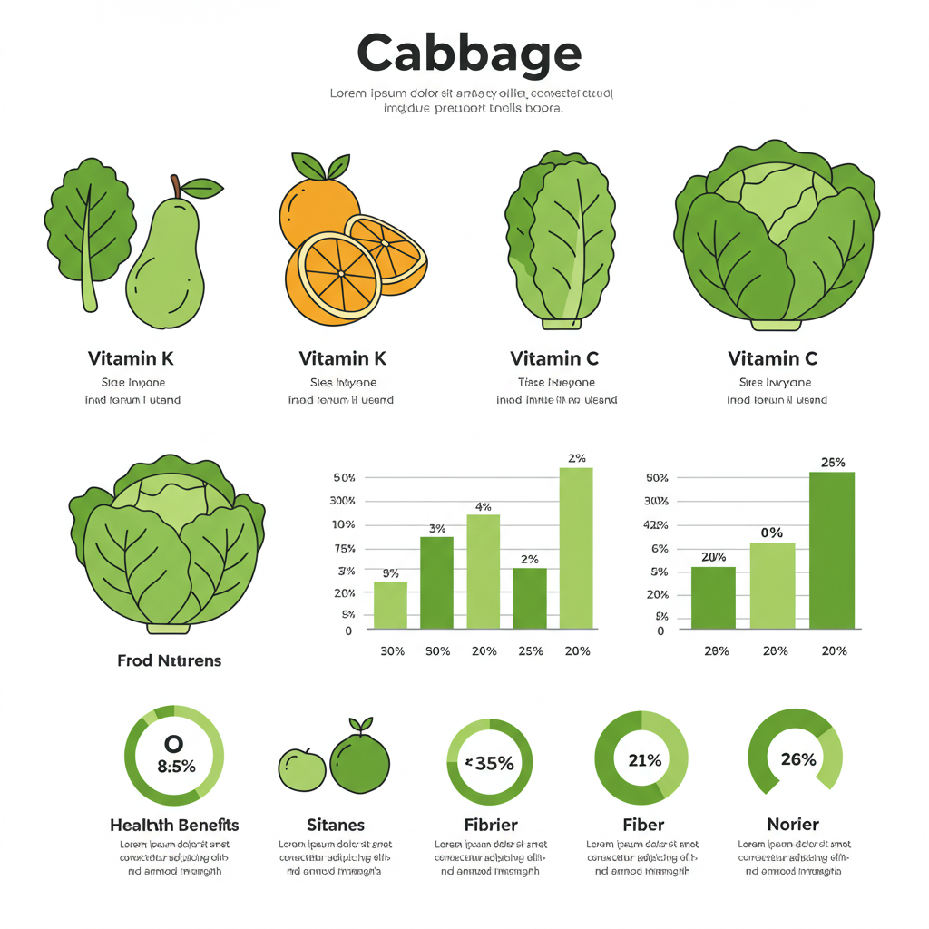 양배추의 주요 영양 성분 표