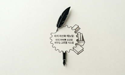 인지 부하를 성과로 바꾸는 지식 자산화 매뉴얼 및 고효율 기록 시스템 도식