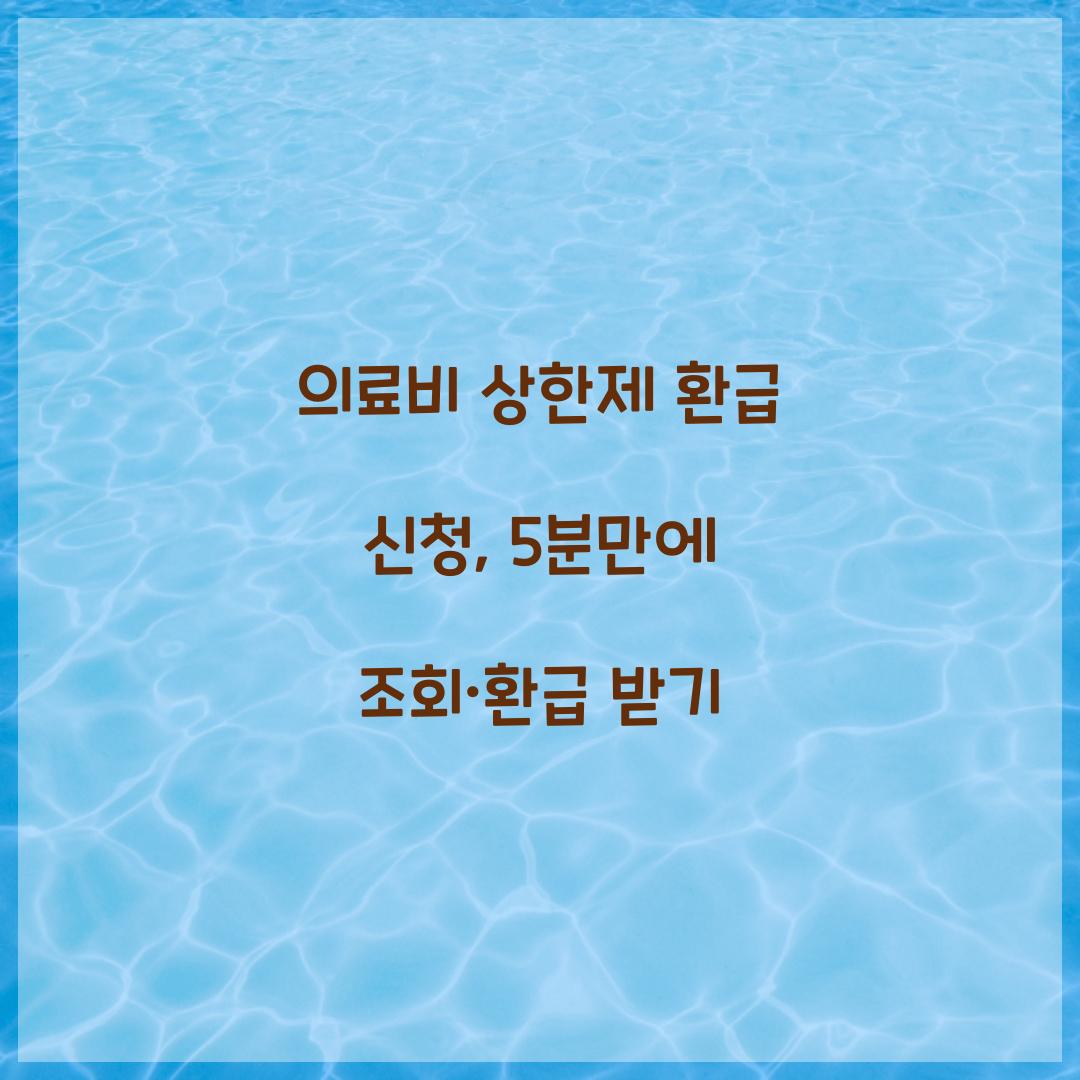 의료비 상한제 환급