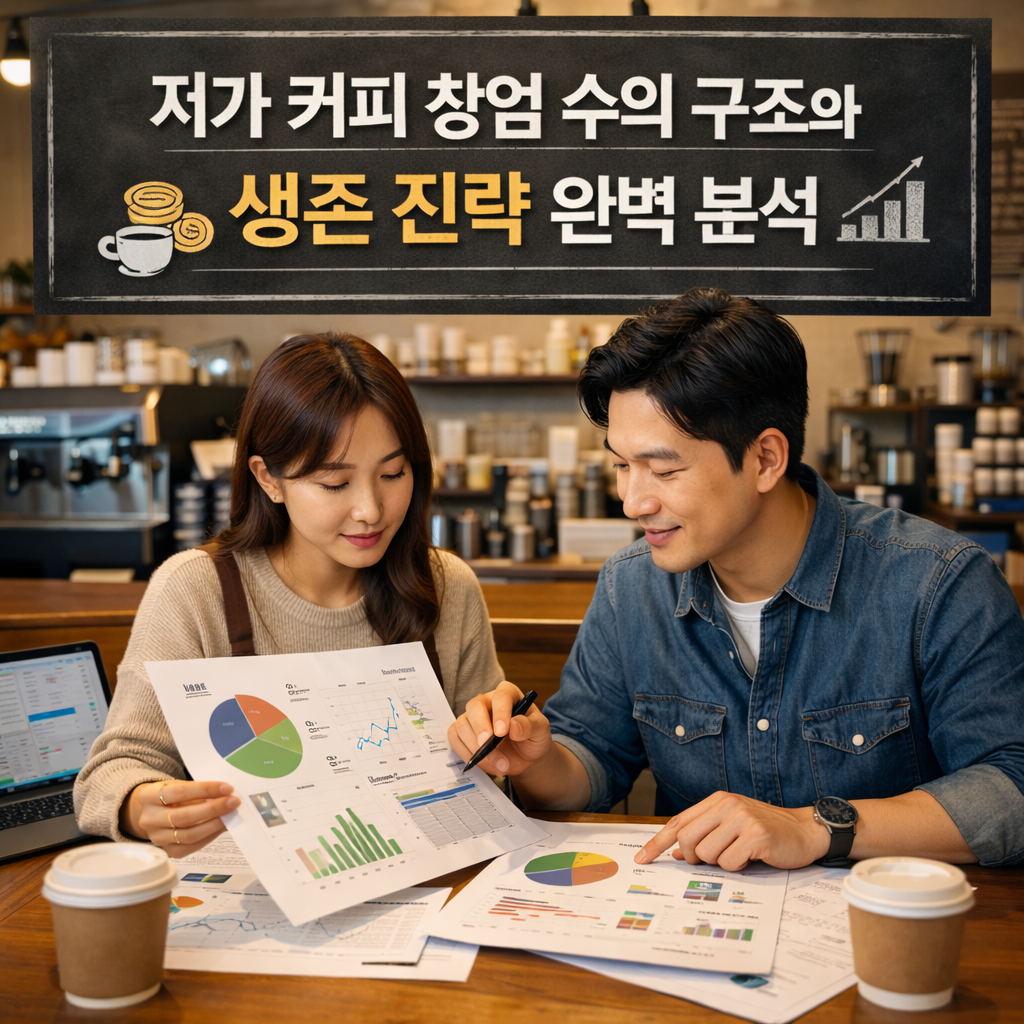 저가 커피 창업 수익 구조와 생존 전략 완벽 분석