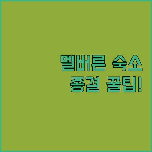 멜버른 숙소 추천 및 위치별 특징 비..