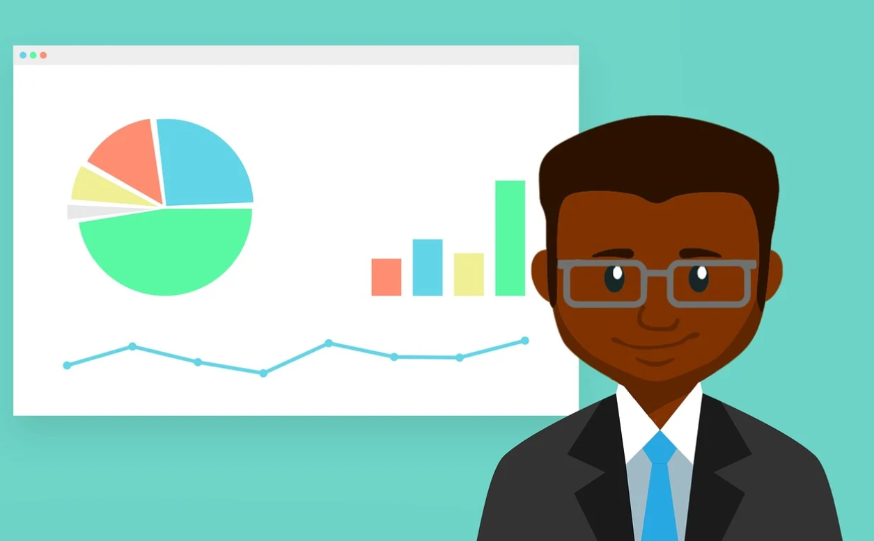 아프리카 사람과 차트