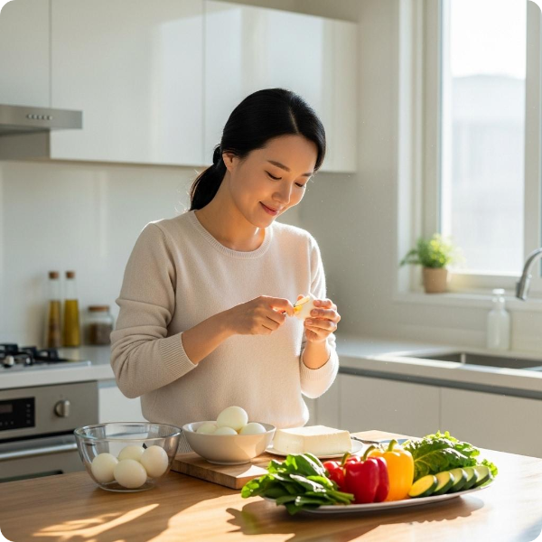 먹는 알부민과 일반 단백질 식품